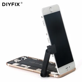 DIYFIX 2vnt Reguliuojami Telefono Stovas Laikiklis LCD Ekrano Tvirtinimo Apkaba Apkabos iPhone 8 7 6s 6 Plius Remonto Darbų Įrankiai
