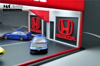 MC Hobis, 1:64 surinkti Led Apšvietimas Diorama Automobiliai Salonuose Garažas 
