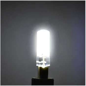 10vnt 5W LED Pin Lempos Lemputė SMD3014 Su G4 Bazės 5W AC220V Šiltai Balta Šviesos diodų (LED) Lempą, Krištolo Šviesa, Lempa Sietynas Prabanga