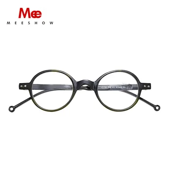 Prekės Skaitymo Akiniai Vyrams, moterims, apvalūs akiniai Europoje Retro stiliaus mados akiniai su dioptrijomis 1673 +1.0 +1.5 +2.0 +2.5