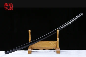 Japonijos nekilnojamojo katana kardai 1045 anglies plieno ninja aštrių samurajus nužudyti bilą O-Ren Ishii s kardas, medinis apvalkalą rankena peilis rekvizitai