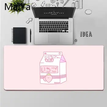 Maiya Mielas Japonijos Braškių Pieno MousePads Kompiuteris Nešiojamas Anime Pelės Kilimėlis Nemokamas Pristatymas Didelis, Mouse Pad Klaviatūros Kilimėlis