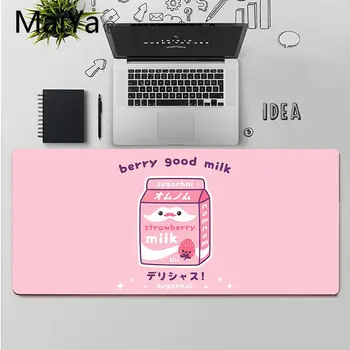 Maiya Mielas Japonijos Braškių Pieno MousePads Kompiuteris Nešiojamas Anime Pelės Kilimėlis Nemokamas Pristatymas Didelis, Mouse Pad Klaviatūros Kilimėlis