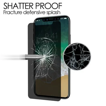 10vnt Privatumo Grūdintas Stiklas iPhone 11 Pro Max Screen Protector, iPhone X XR XS Max 7 8 6S Plus Stabdžių Peeping Apsaugoti Plėvele