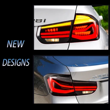 BERA PADENGIA Automobilio Stiliaus LED galiniai Žibintai BMW 3 Series F30 F35 Lempų 2013-m. LED šviesos DRL+ Back-up+posūkio signalo+priešrūkinis žibintas