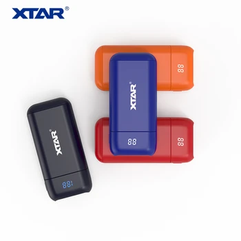 XTAR PB2 micro USB Taikomos 3,6 V/3,7 V neapsaugoti Li-ion/IMR/INR/IKPA 18650 baterijas Pelninga kroviklio galia Banko funkcija