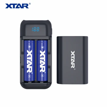 XTAR PB2 micro USB Taikomos 3,6 V/3,7 V neapsaugoti Li-ion/IMR/INR/IKPA 18650 baterijas Pelninga kroviklio galia Banko funkcija