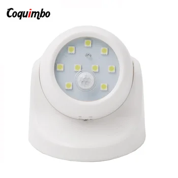 360 Laipsnių Sukimosi Judesio Jutiklis Šviesos 3*AAA Baterija Lemputė 2 Rūšių LED Nakties Šviesa, Kūdikis Naktį Lempos Koridoriaus Sienoje Šviesos