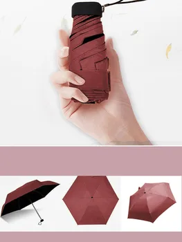 Mažas, lengvas 50 Kartų Butas Šviesos Pocket Krepšys, Skėtis Ultra Light Skėtis Skėtis Veidrodėliai Saulės Skėtis Kelionės Skėčiai