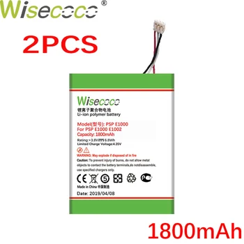 Wisecoco 2VNT 1800mAh PSP E1000 E1002 E1004 E1008 Built-in Li-ion baterija pspe1000 Sandėlyje Vėliau kaip Pagaminti baterija