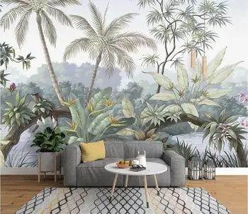 Beibehang Pasirinktinį fono paveikslėlį nuotrauka high-end Europos nostalgišką retro rainforest freskos fone, sienos, namo apdailos 3d tapetai