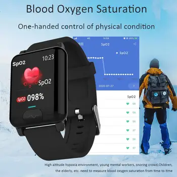 E04S Smart Watch Moterų, Vyrų Kūno Temperatūros Matavimo EKG PPG Funkcija, Širdies ritmo Fitness Tracker Sporto Žiūrėti 