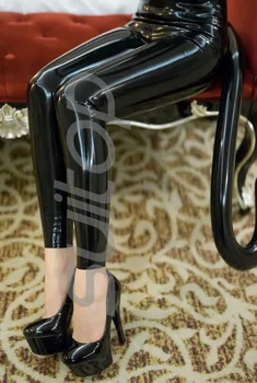 Naujas moterų latekso catsuit su uodega pripučiamos priekinės zip nėra įskaitant kojines ir pirštines.