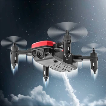 Mini RC Drone su Kamera HD Sulankstomas Sraigtasparnis 0.3 MP Fiksuoto Aukščio Mažų Quadcopter Nuotolinio Valdymo Kišenėje dron-Geriausia Dovana Žaislai