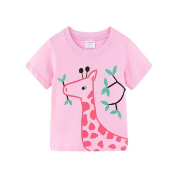 2021 Mergaičių Drabužiai Vaikams Drabužių Rinkiniai Vasaros Komplektus Vetement Enfant Filė Ropa Baby Girl Žirafa Medvilnės Ubrania Meisjes Kleding