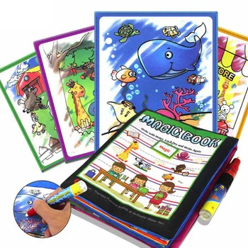 Kūdikių Įspūdį Vaikams Magija Vandens Piešimo Medžiaga Knyga Doodling Tapybos Žaislas Pakartokite Dažymo Vaikų Ankstyvojo Lavinimo Žaislai