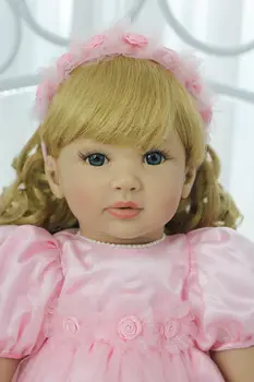 60cm Silikono Reborn Baby Lėlės, Žaislai Vinilo Princesė Bamblys Kūdikiams Patinka Gyvas Bebe Merginos Bonecas Ribota Kolekcija Gimtadienio Dovana