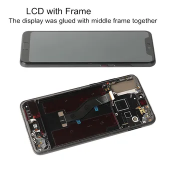 LCD Huawei P20 Pro Namų pirštų Atspaudų Atrakinti LCD Ekranas Jutiklinis Ekranas su Rėmu Pakeitimo P 20 Pro CLT-L04,L09,29 LCD