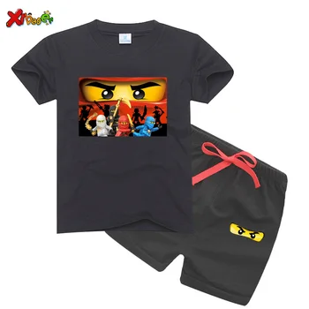 Berniukų marškinėliai Nustatyti 2020 m. Vasarą Vaikai Ninjago T Marškinėliai Medvilnės Viršuje Tees Berniukų, Mergaičių marškinėlius Nustatyti Berniukų Drabužius, Vasaros Vaikų marškinėliai Rinkinys