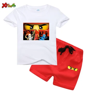 Berniukų marškinėliai Nustatyti 2020 m. Vasarą Vaikai Ninjago T Marškinėliai Medvilnės Viršuje Tees Berniukų, Mergaičių marškinėlius Nustatyti Berniukų Drabužius, Vasaros Vaikų marškinėliai Rinkinys