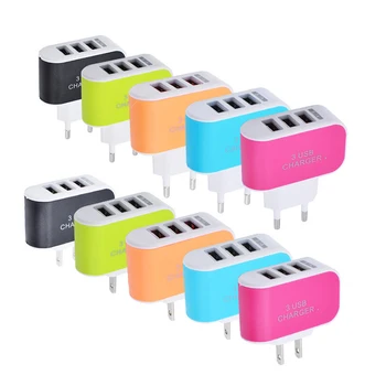 Candy spalva mielas USB įkroviklis ES MUMS plug greitai įkrauti adapteris, skirtas 