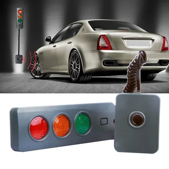 3Colors Baterija Automatinė Saugus Šviesos Garažas Namų Stačiakampio Padėti Led Automobilių Stovėjimo Jutiklių Sistema Stop Rodikliai