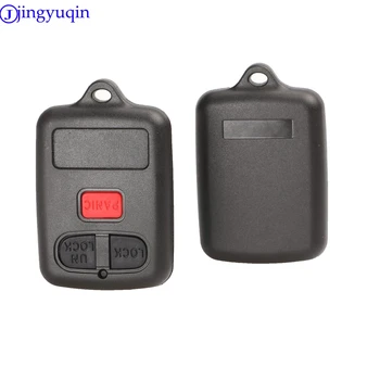 Jingyuqin 10X 3 mygtuką, juoda automobilių mygtuką nuotolinio valdymo shell 