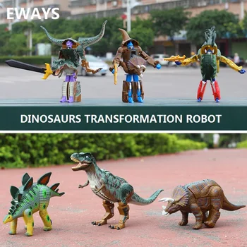 Naujas Atvykimo transformacijos robotas figūrėlių, Žaislinių Modelį, Vaikai Klasikinis Robotas Dinozaurai Gyvūnų Žaislai Vaikams Geriausių Dovanų