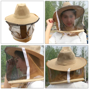 Kovos Su Bičių Skrybėlę Apsauginį Tinklą Bitininkystės Reikmenys Šydas, Kvėpuojantis Vabzdžių Įrodymas Ilgalaikę Apsaugą Bitininkas Kaubojus Įranga