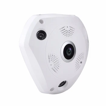 2MP Patalpų Laidinė IP Kamera 180/360 Laipsnių Fisheye Objektyvas infraraudonųjų SPINDULIŲ Naktinio Matymo P2P ONVIF Panoraminio VAIZDO Stebėjimo Kamera su POE