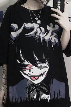 Anime Kakegurui T-Shirt Jabami Yumeko Tamsiai Stiliaus Moterys Ilgomis Rankovėmis Vyrams, Trišakius