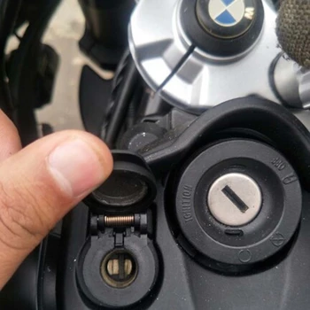 Aliuminio Motociklo Dual USB Įkroviklis DIN Lizdas, 4.2 A Voltmeter BMW Motociklas