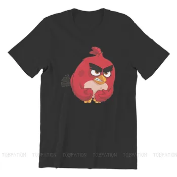 Vyrai Piktas Paukščių Blogų Kiaules Dauguma Bendrojo Lavinimo Žaidimai Trumpas Rankovės Stilius T-Shirt Raudonas Paukštis Grynos Medvilnės Tees Harajuku