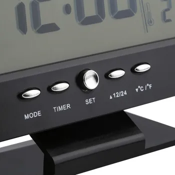 LCD Skaitmeninis Laikrodis-Žadintuvas Demencija Skaitmeninis Kalendorinę Dieną, Laikrodis Didelių Laiko Spalvos Metus, Mėnesį, Savaitę, Dieną, Baltas Juodas