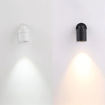 7W COB LED Lempa Šviestuvas Sieninis Sconce Šviesos įjungimo/Išjungimo Jungiklis/N Miegamojo Puošimas
