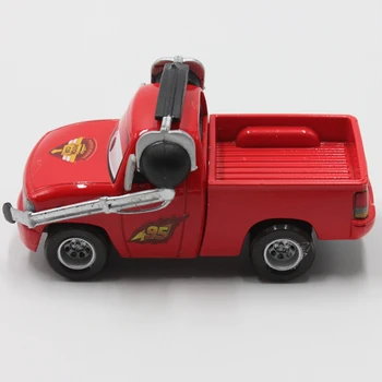 Disney Pixar Automobilių Pikapas Versija Žaibas McQueen Su Laisvų Rankų Įranga Diecast Metal Modelis Lydinio Žaislai Automobilių Naujųjų Metų Dovana Vaikams