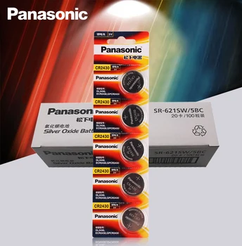 100vnt Originalaus Panasonic CR2430 CR 2430 3V Lithium Button Cell Baterijos Monetos Baterijas Laikrodžiai,laikrodžiai,klausos