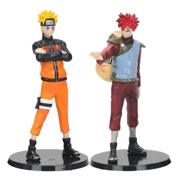 2vnt/komplektas Naruto Veiksmų Skaičius, Modelis Uzumaki Naruto Uchiha Sasuke Hatake Kakashi PVC Anime Duomenys žaislai