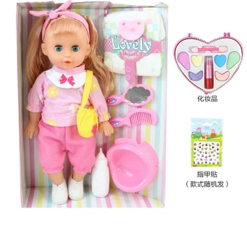 35cm Mirksi Šėrimo Geriamojo vandens tualetą kalbėti mergina lėlės visą vinilo naujagimių silikono lėlės bebe atgimsta bonecas dovana