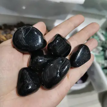 20-30mm Natūralus Juodas obsidianas Krito akmens, poliruoto mineralinių kristalų akmenys