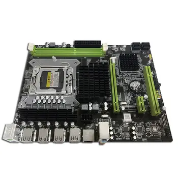 X58 LGA 1366 plokštė LGA1366 paramos REG ECC ir Core i7 Serijos CPU DDR3 MSATA Mainboard standžiojo disko X58 motininę plokštę
