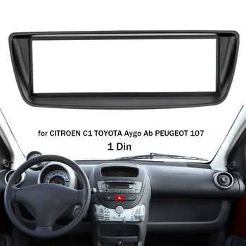 1 Din Car Stereo Radijo Fasciją Skydo Plokštė Trim Kit Rėmas Citroen C1, Toyota Auris Ab Peugeot 107