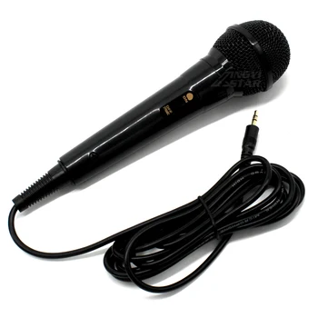 Įjungti Kondensatoriaus Nešiojamą Laidinis Mikrofonas (3,5 mm Lizdas Skirtas Kompiuterio Galios Stiprintuvo Dainuoti Karaoke Mic Studija Microfono Condensador