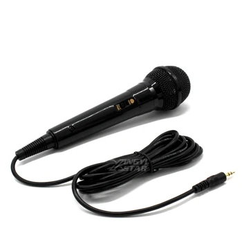 Įjungti Kondensatoriaus Nešiojamą Laidinis Mikrofonas (3,5 mm Lizdas Skirtas Kompiuterio Galios Stiprintuvo Dainuoti Karaoke Mic Studija Microfono Condensador