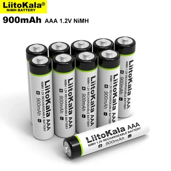 6pcs LiitoKala Originalus AAA 900mAh NiMH Baterijos 1.2 V Įkraunamas Akumuliatorius, Žibintuvėlį, Žaislai,nuotolinio valdymo pultas