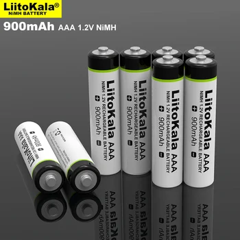6pcs LiitoKala Originalus AAA 900mAh NiMH Baterijos 1.2 V Įkraunamas Akumuliatorius, Žibintuvėlį, Žaislai,nuotolinio valdymo pultas