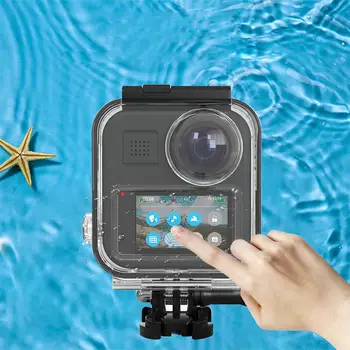 Atsparus vandeniui Atveju GoPro MAX Panoraminis Veiksmų, Kamera po vandeniu Apsauginis gaubtas, Nardymo Reikmenys