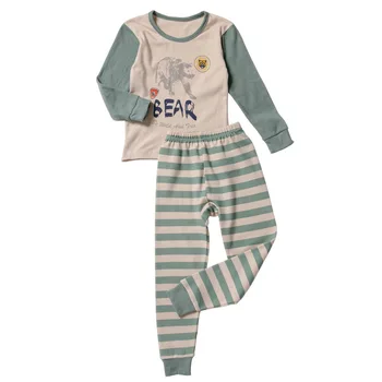 TUONXYE Vaikų Pižama Mergaitėms Medvilnės Vaikai Animaciją Kačių Pyajamas Rinkinys Berniukams ilgomis Rankovėmis Pižamos Pijama Infantil Sleepwear