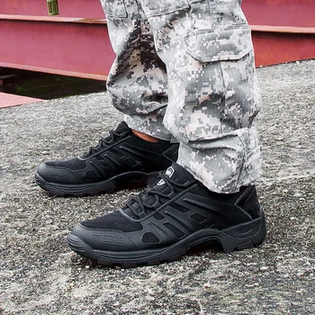 Lauko Vyrų Vaikščiojimo Batai Neperšlampami Taktinis Kovoti Armijos Batai Dykumos Mokymo Sneaker Anti-Slip Trekas Batai Policijos Darbo Batų