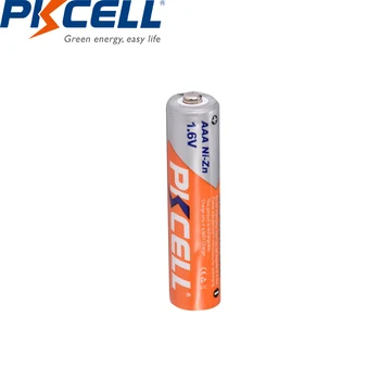 4PCS PKCELL 900mWh 1.6 v NIZN AAA baterijos akumuliatoriai AAA NI-ZN ir 1pcs AAA AA baterijos dėžutę Žibintuvėlį RC Automobilių